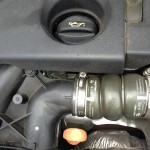 Oil cap and dipstick